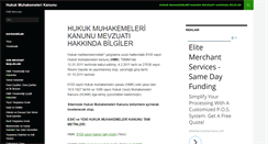 Desktop Screenshot of hukukmuhakemelerikanunu.com